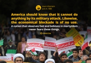 Do not be afraid of economic blockade