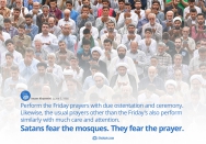 Perform the Friday prayers with due ostentation and ceremony