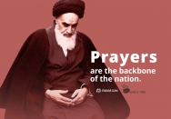 Prayers are the backbone of the nation