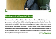 Ghadir must be there at all times