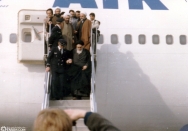 امام خمینی در فرودگاه مهرآباد