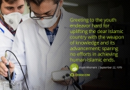 Young people armed with science