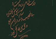 ‏بی نصیب آنکه در این جَمع چو من عاقِل بود‏