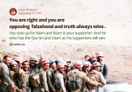 right is opposing falsehood