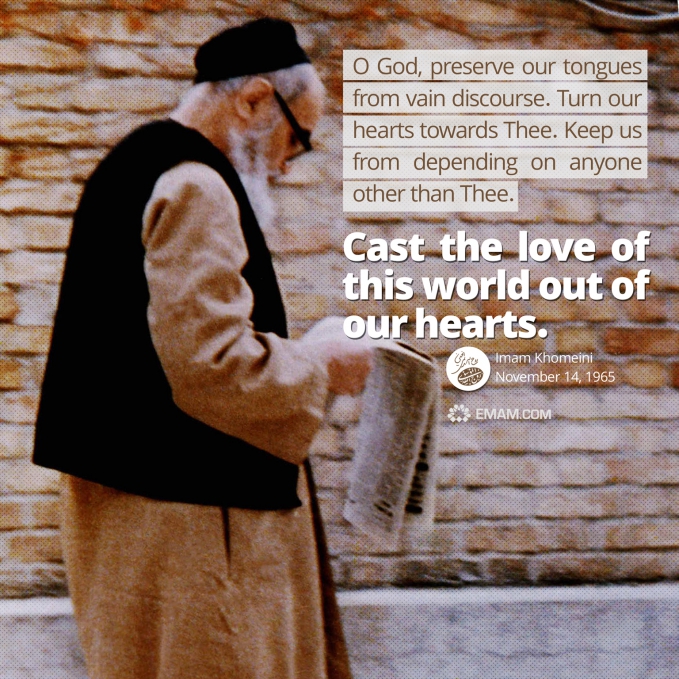 Cast the love of this world out of our hearts
