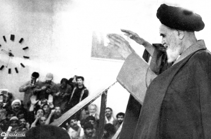 دیدار مردمی با امام خمینی